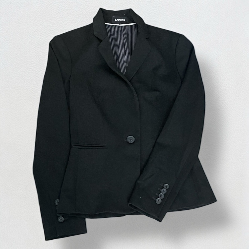Express Black Tailored Blazer - Picture 4 of 8
